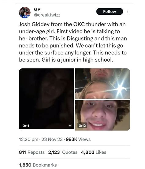 josh giddey leak video|Josh Giddey’s alleged underage encounter only lasted one night:。